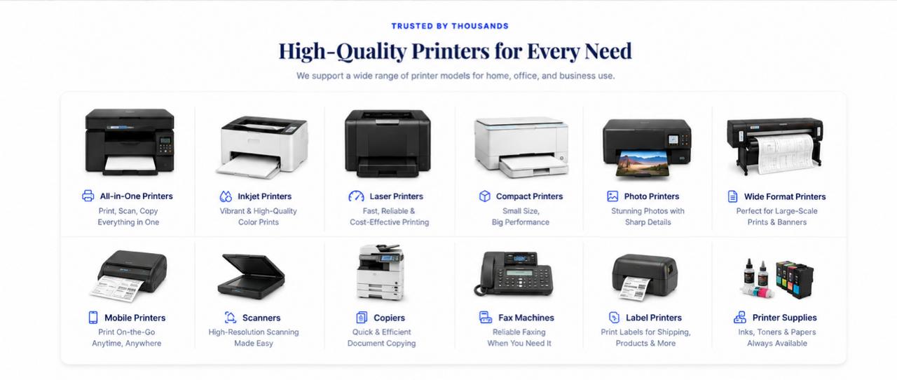 Trusted Printer Brands